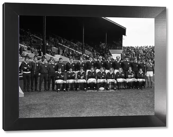The Scotland team that won the 1984 Calcutta Cup at Murrayfield
