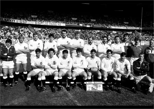 England team that defeated France in Paris in the 1986 Five Nations