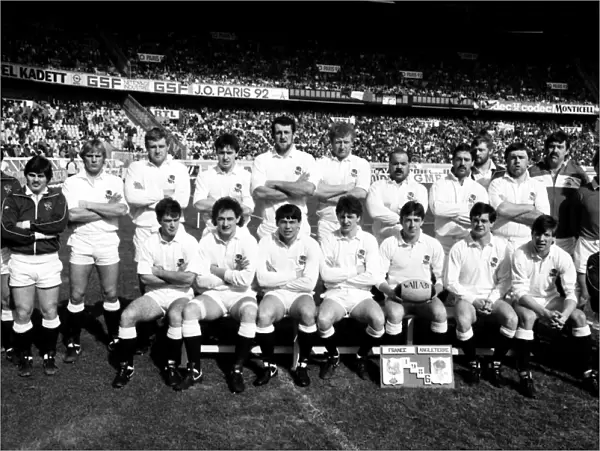 England team that defeated France in Paris in the 1986 Five Nations