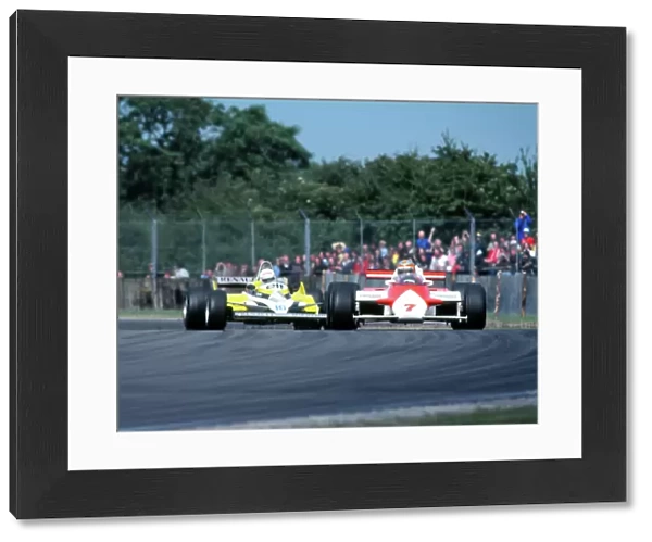 John Watson passes Rene Arnoux - Silverstone 1981