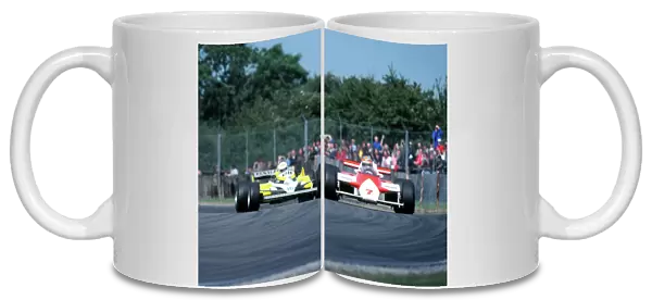 John Watson passes Rene Arnoux - Silverstone 1981