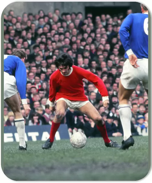 George Best in action against Leicester 1969