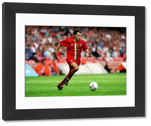 Ryan Giggs of Wales in action
