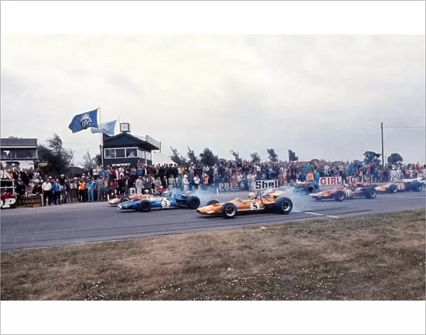 Start of 1969 British Grand Prix at Silverstone