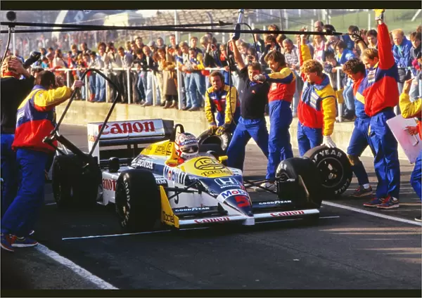 Nigel Mansell - Williams Honda Press Day 1986