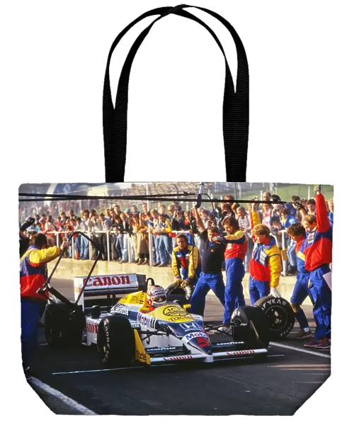 Nigel Mansell - Williams Honda Press Day 1986