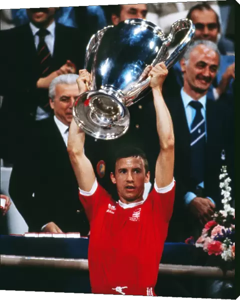 Nottingham Forest captain John McGovern lifts the 1979 European Cup