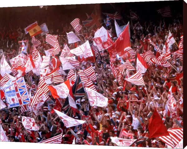 Nottingham Forest fans at the 1980 European Cup Final in Madrid