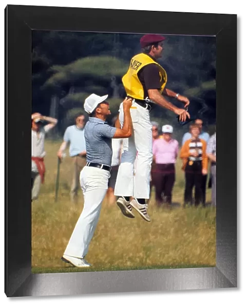 Gary Player and his caddy at the 1972 Open