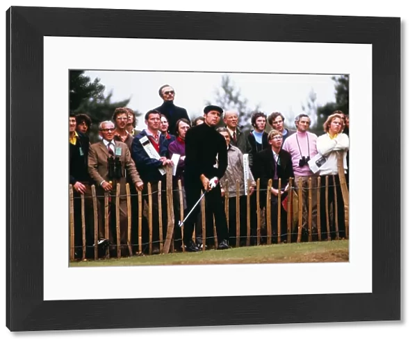 Gary Player tees off during the 1972 World Match Play Championship