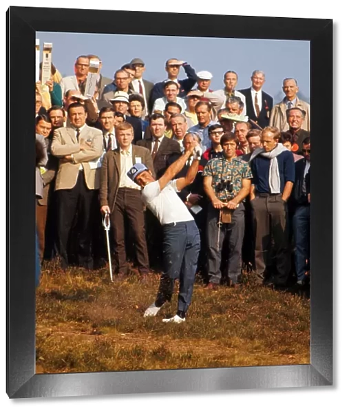 Gary Player hits out of the rough at the 1969 World Match Play Championship