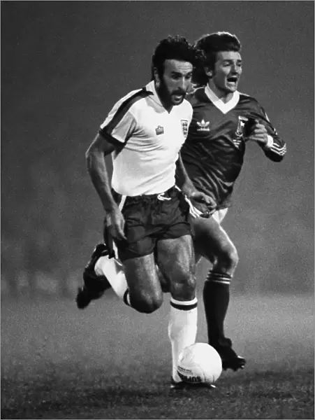 Ricky Villa playing for an England XI in 1979