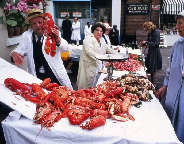 The fish stall in the high street, Royal Ascot 1973