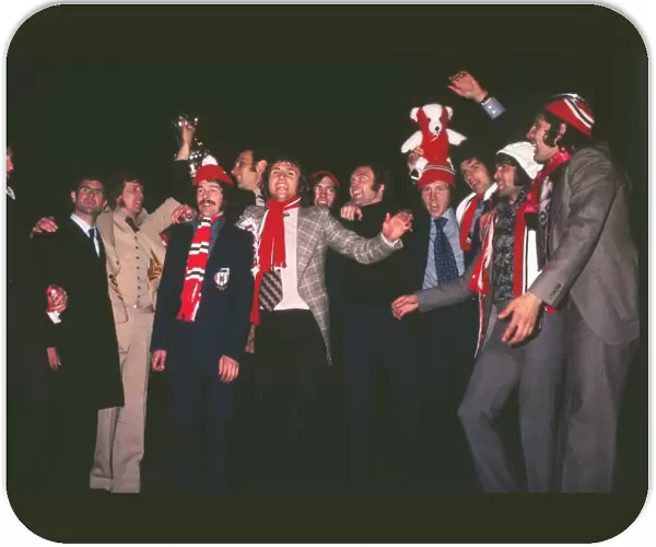Sunderland players during their victorious 1973 FA Cup homecoming