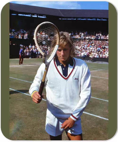 Bjorn Borg breaks his racket - 1973 Wimbledon Championships