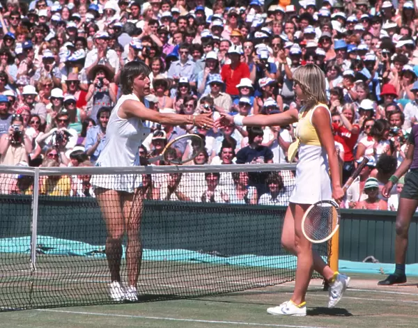 Martina Navratilova and Chris Evert - 1979 Wimbledon Womens Singles Final