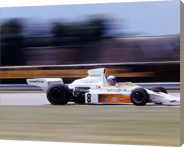 Peter Revson on his way to winning the 1973 British Grand Prix at Silverstone