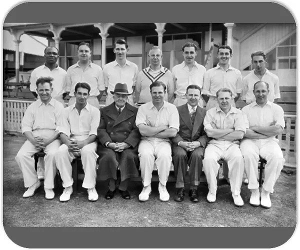Warwickshire C. C. C. 1950 - J. Ords Benefit Team Group