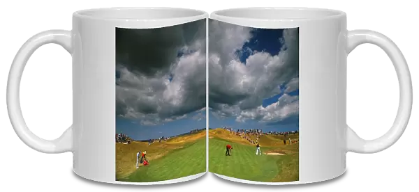 A storm looms during the 1985 Open Championship