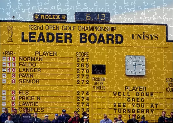 1993 Open Championship - Final Leaderboard