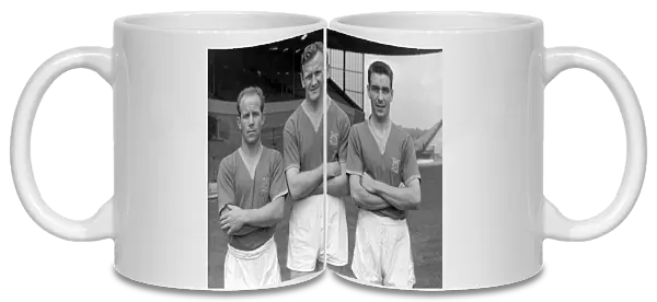 Eric Smith, Don Revie, Willie Bell - 1960 Leeds United photocall