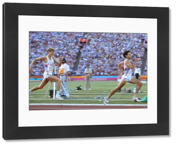 Seb Coe sprints away from Steve Cram to win 1984 1500m Olympic final