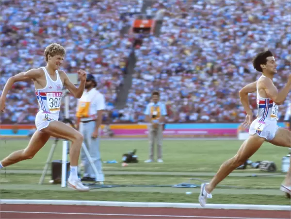 Seb Coe sprints away from Steve Cram to win 1984 1500m Olympic final