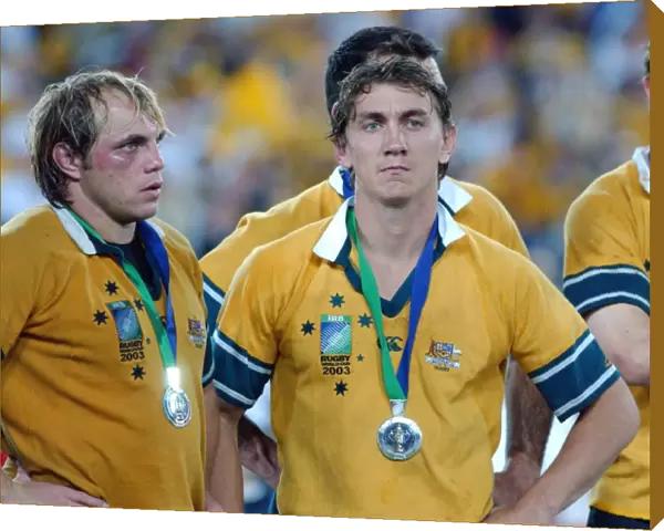 Dejected Australian players after the 2003 World Cup Final