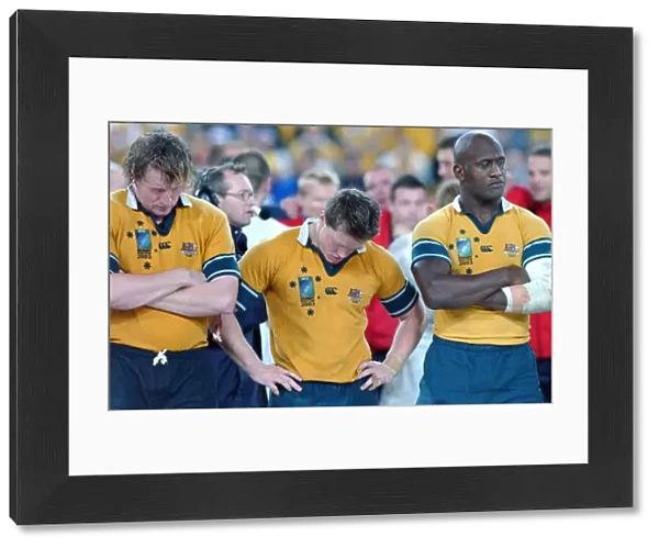 Dejected Australian players after losing the 2003 World Cup Final