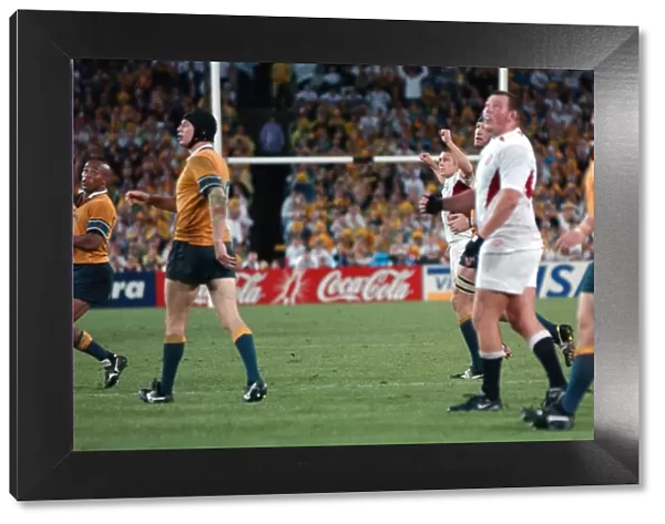 Jonny Wilkinson celebrates his winning drop-goal in the 2003 World Cup Final