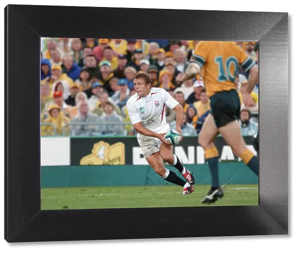Jonny Wilkinson on the ball during the 2003 World Cup Final