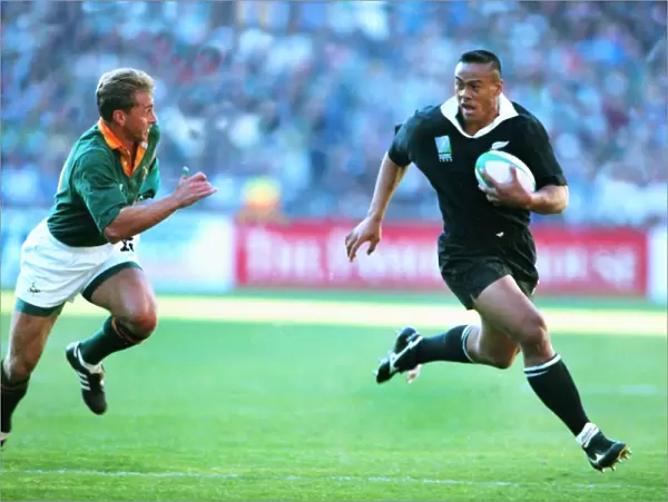All Black Jonah Lomu during the 1995 Rugby World Cup Final