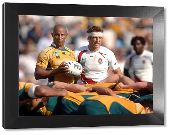 George Gregan and Andy Gomarsall during the 2007 World Cup quarter final