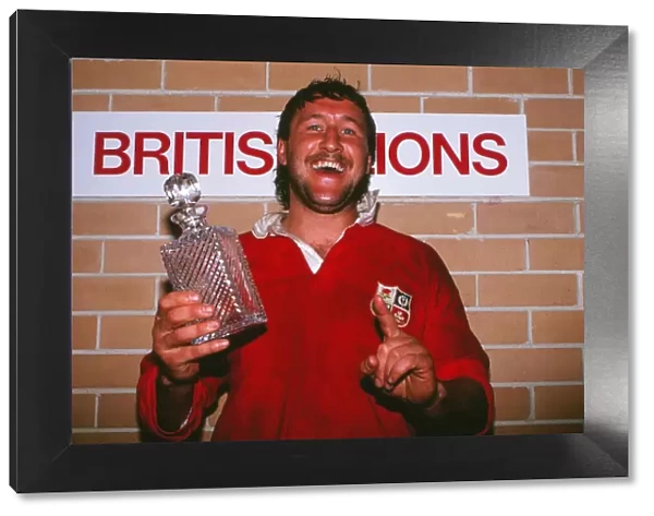 Man of the Match Mike Teague after the British Lions won the 1989 series in Australia