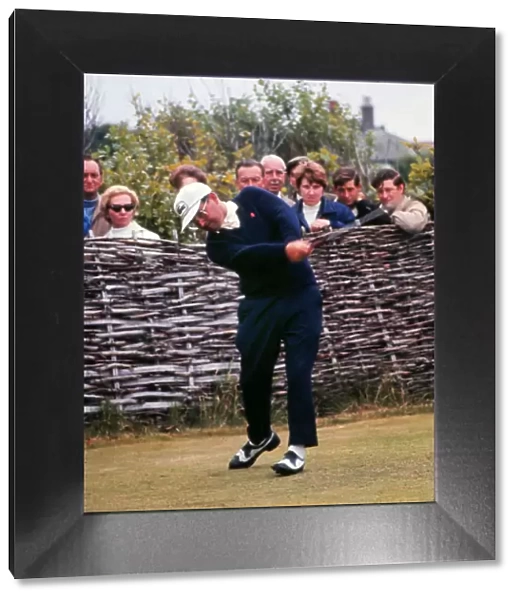 Dai Rees tees-off at the 1969 Open Championship