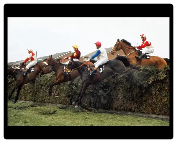 Red Rum rides in the 1975 Grand National