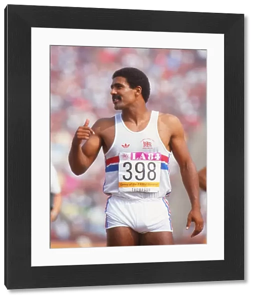 Daley Thompson at the 1984 Los Angeles Olympics