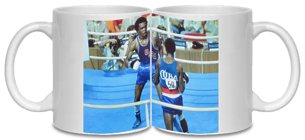 Sugar Ray Leonard at the 1976 Montreal Olympics