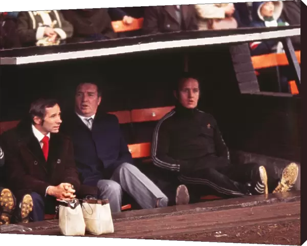 Jock Stein in the dug-out