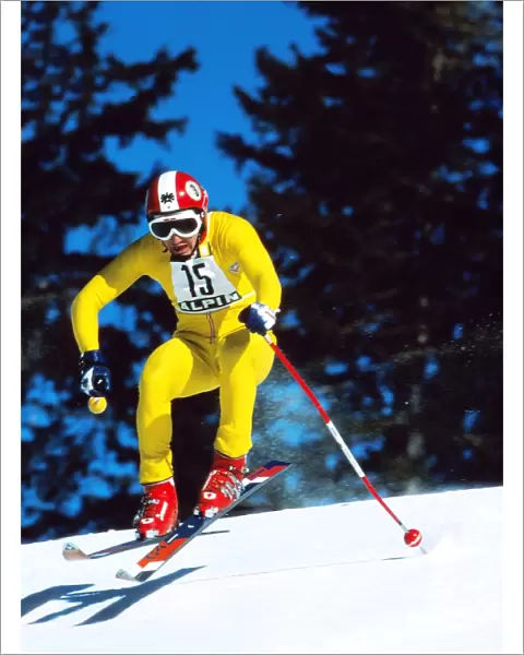 Franz Klammer at the 1976 Innsbruck Winter Olympics