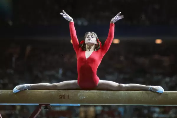 Olga Korbut at the 1976 Montreal Olympics