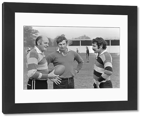 All Black coach Bob Duff, captain Ian Kirkpatrick, and Keith Mudoch during the 1972  /  3 Tour to GB