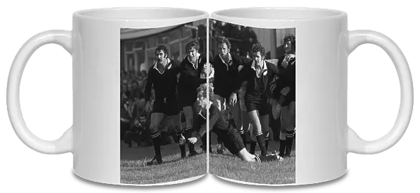 The All Blacks face the Western Counties on their tour of GB in 1972