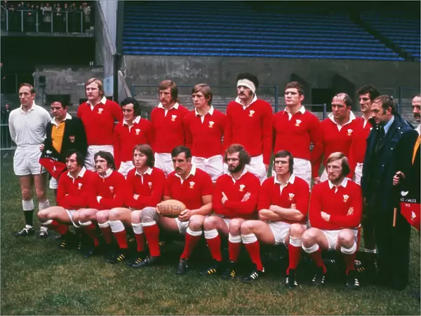 The Wales team that faced New Zealand in Cardiff in 1972