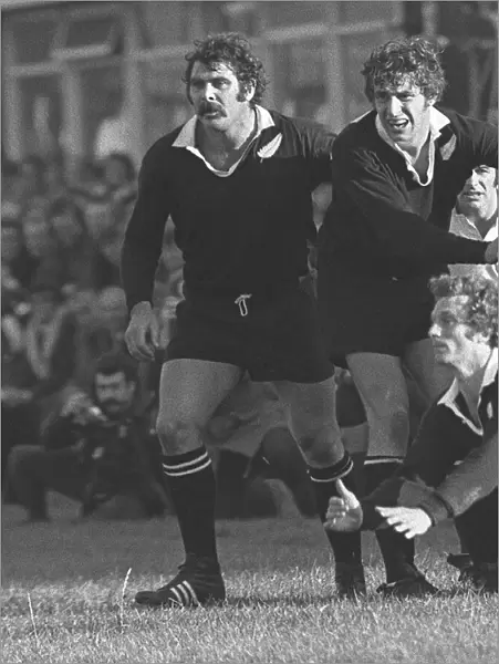 All Blacks Keith Murdoch, Peter Whiting and Lyn Colling face Western Counties in 1972