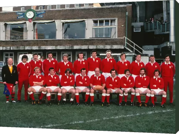 The Wales team that faced Argentina in 1976