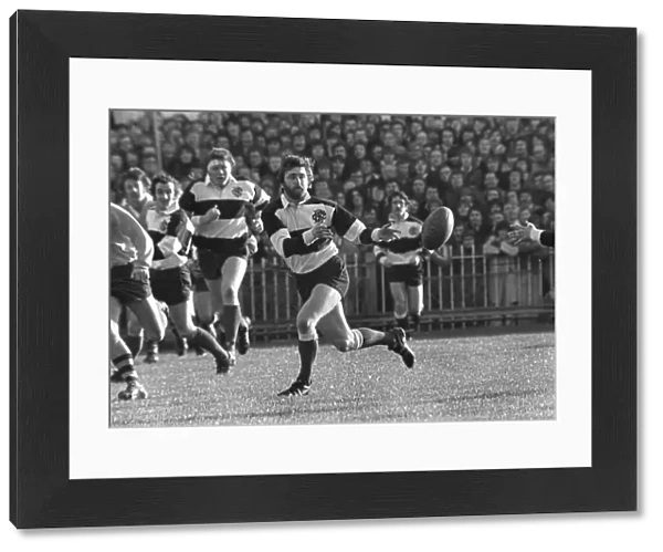 Ray Gravell in action for the Barbarians in 1976