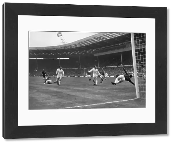 Denis Law scores Manchester Uniteds first goal in the 1963 FA Cup Final