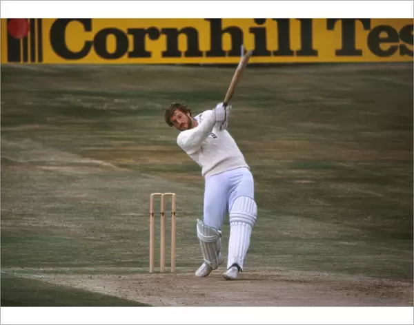 Ian Botham hits a boundary on the way to his famous 149 not out at Headingly in the 1981 Ashes