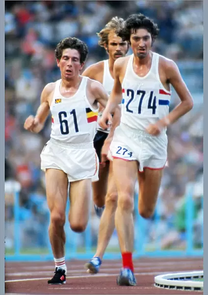Dave Bedford and Emiel Puttemans at the 1972 Munich Olympics